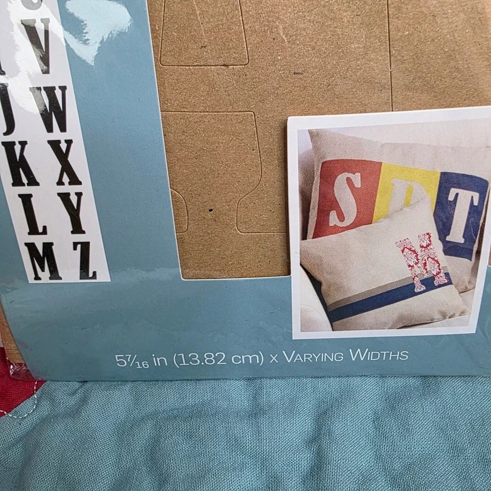 FolkArt Alphabet Monogram Home Decor Paper Stencils Lot of 3 50317 50318 34948